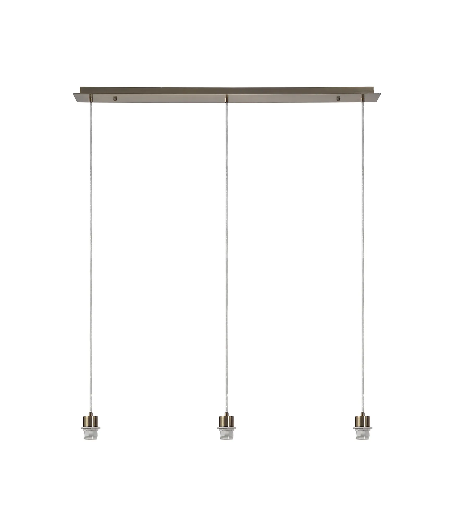 D0604  Baymont 2m Linear Pendant 3 Light Antique Brass